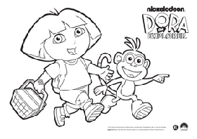 Klik hier voor de kleurplaat van kleurwedstrijd Dora ( nr 3 )