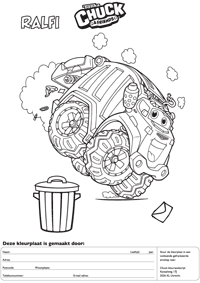 Chuck and Friends - kleurwedstrijd