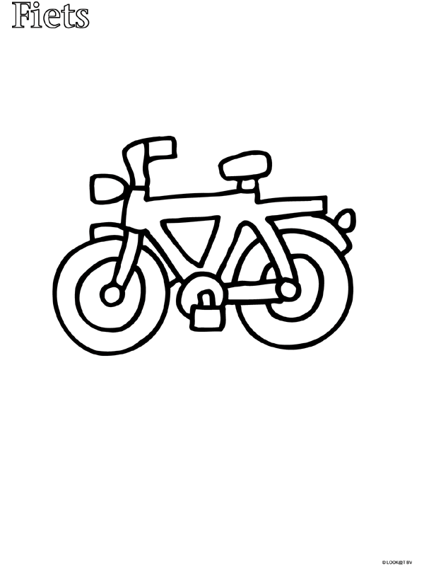 Verwonderlijk Kleurplaten Fiets Vervoer - Auto Electrical Wiring Diagram RI-52